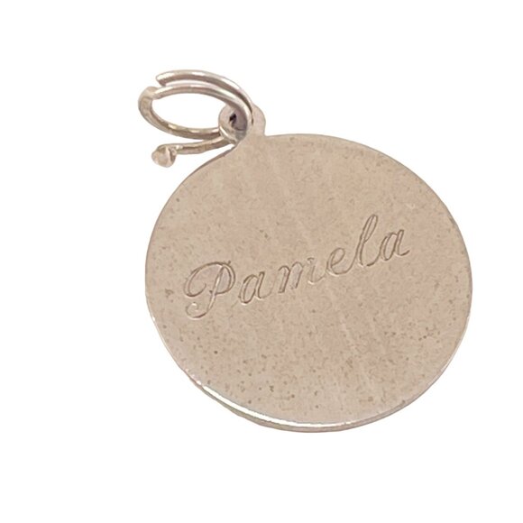 Elco Vintage Sterling Silver Pamela Personalized Pendant Engraved 6 10 52 - Picture 5 of 5